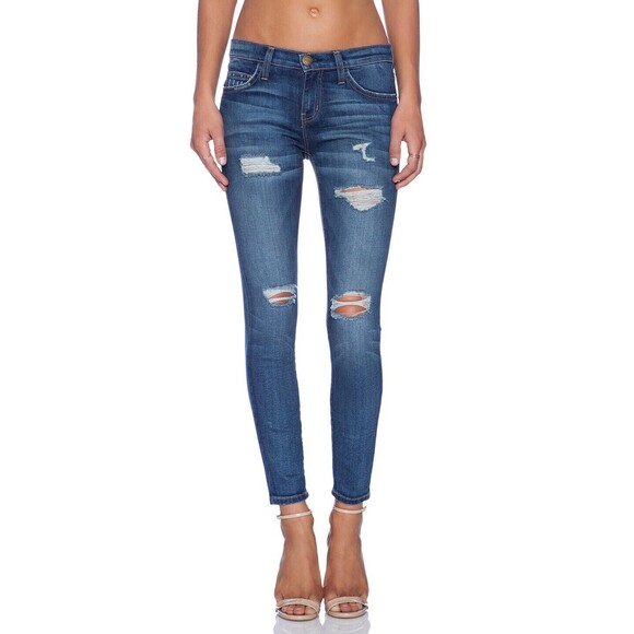 Current/Elliot The Stiletto Benett Destroy Size 29 Distressed Skinny Jeans EUC!! - Picture 1 of 7